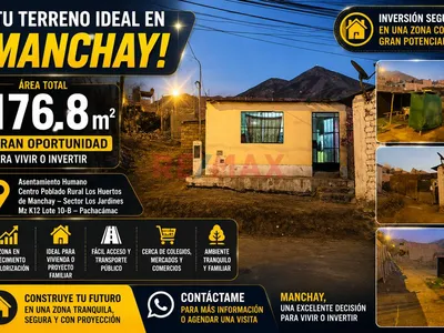 Venta De Terreno En Manchay