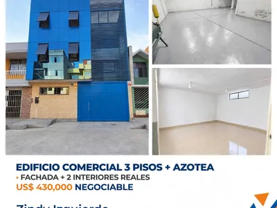 ⚠️ ¡Se Vende Edificio! A 2 cuadras del Parque Sinchi Roca - 3 Pisos + Azotes