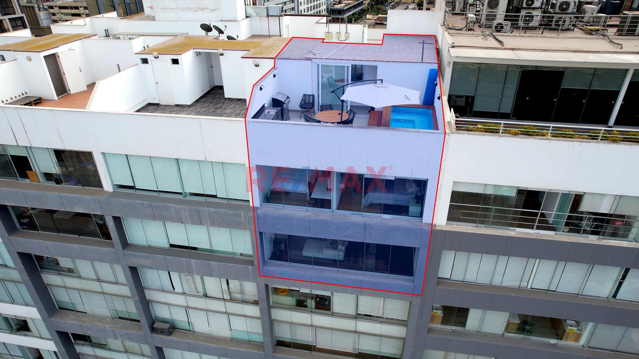 🔥 Penthouse Triplex Con Terraza Privada Y Jacuzzi En El Corazón De Miraflores | 4 Dormitorios | Alquiler Grimaldo Del Solar