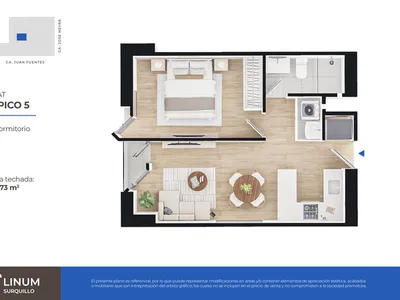 Modelo FLAT TÍPICO 5 · Pisos 6 al 23