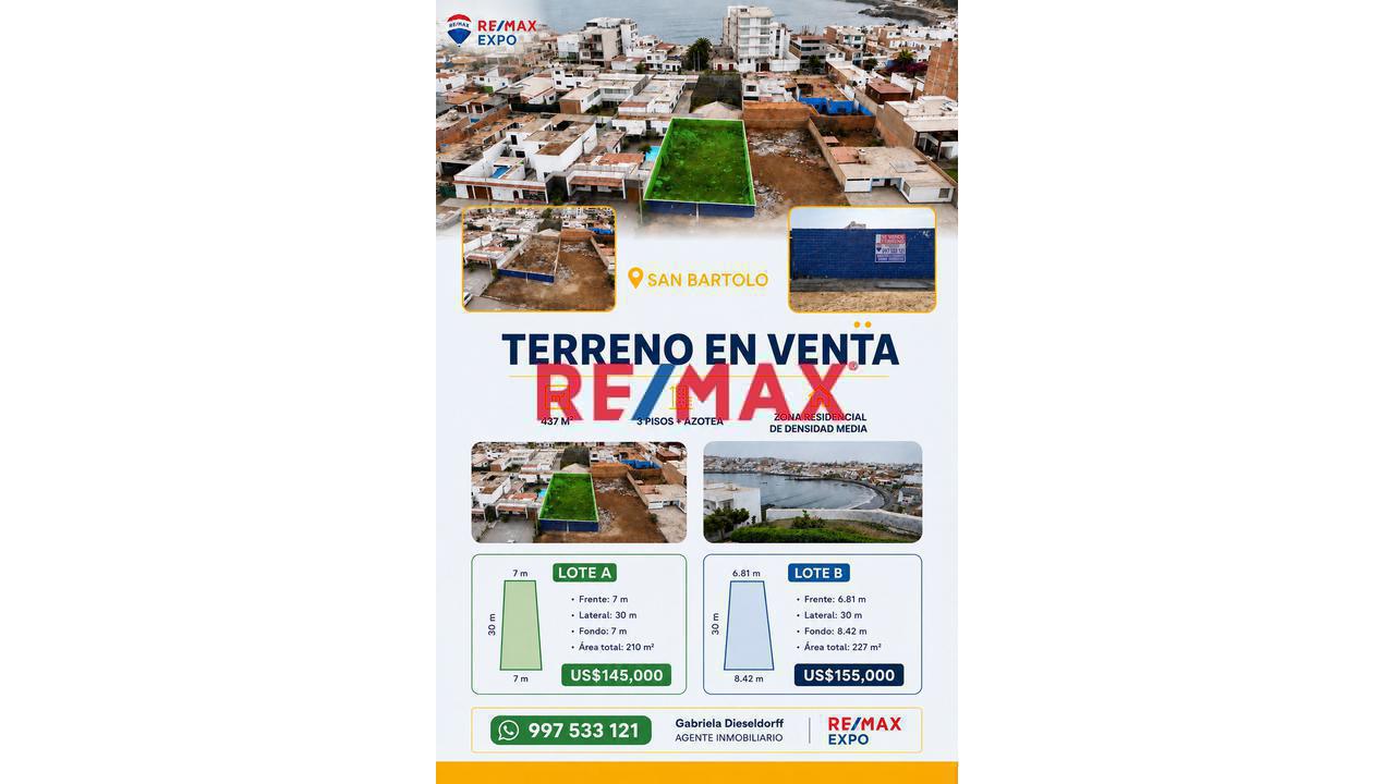 Venta Terreno En San Bartolo Muy Buena Ubicación