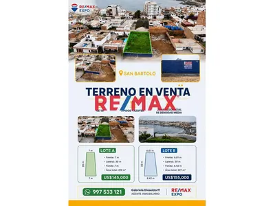 Venta Terreno En San Bartolo Muy Buena Ubicación
