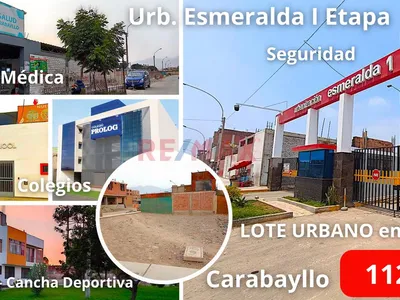 Terreno En Venta 112 M2 – Urb. Esmeralda 1Ra Etapa | Carabayllo