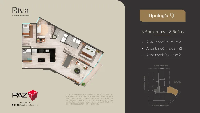 Modelo 9 · Pisos 2 al 11