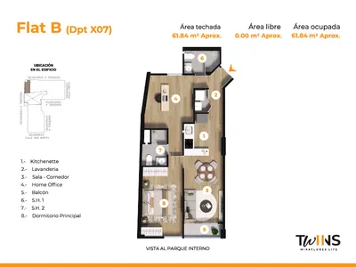 Modelo FLAT X07 · Pisos 6, 7, 10