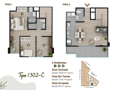 Departamento 3 dorm. 109 m²