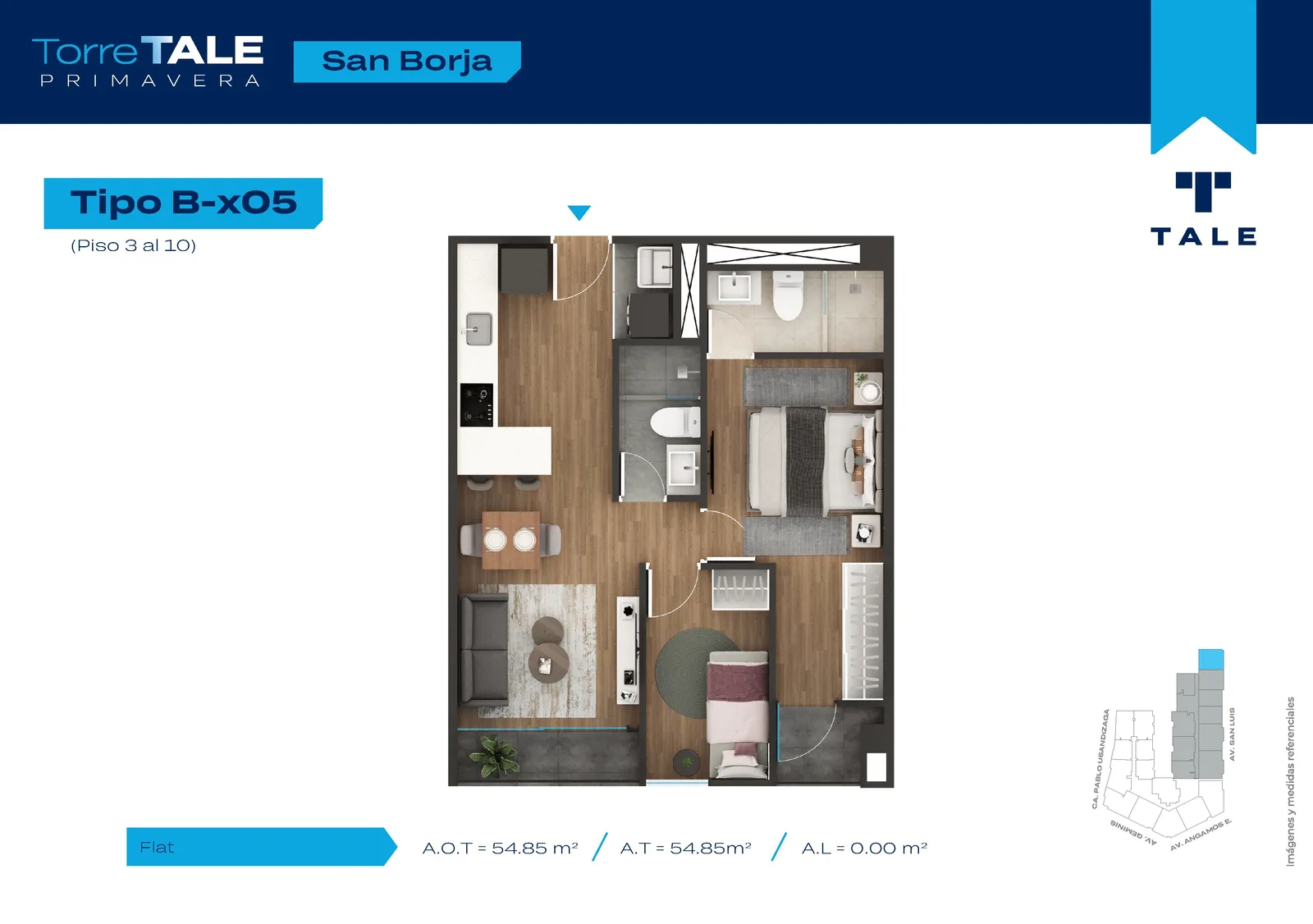 Modelo T2-X05 · Pisos 6 al 25