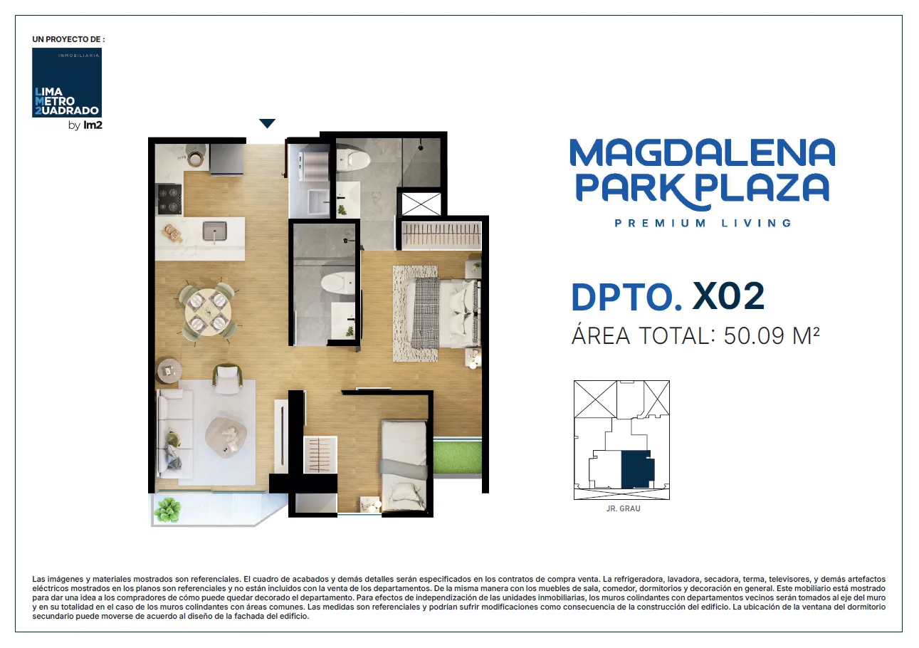 Modelo TIPO X02 · Pisos 4 al 10