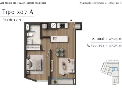Modelo X07 · Pisos 3 al 14