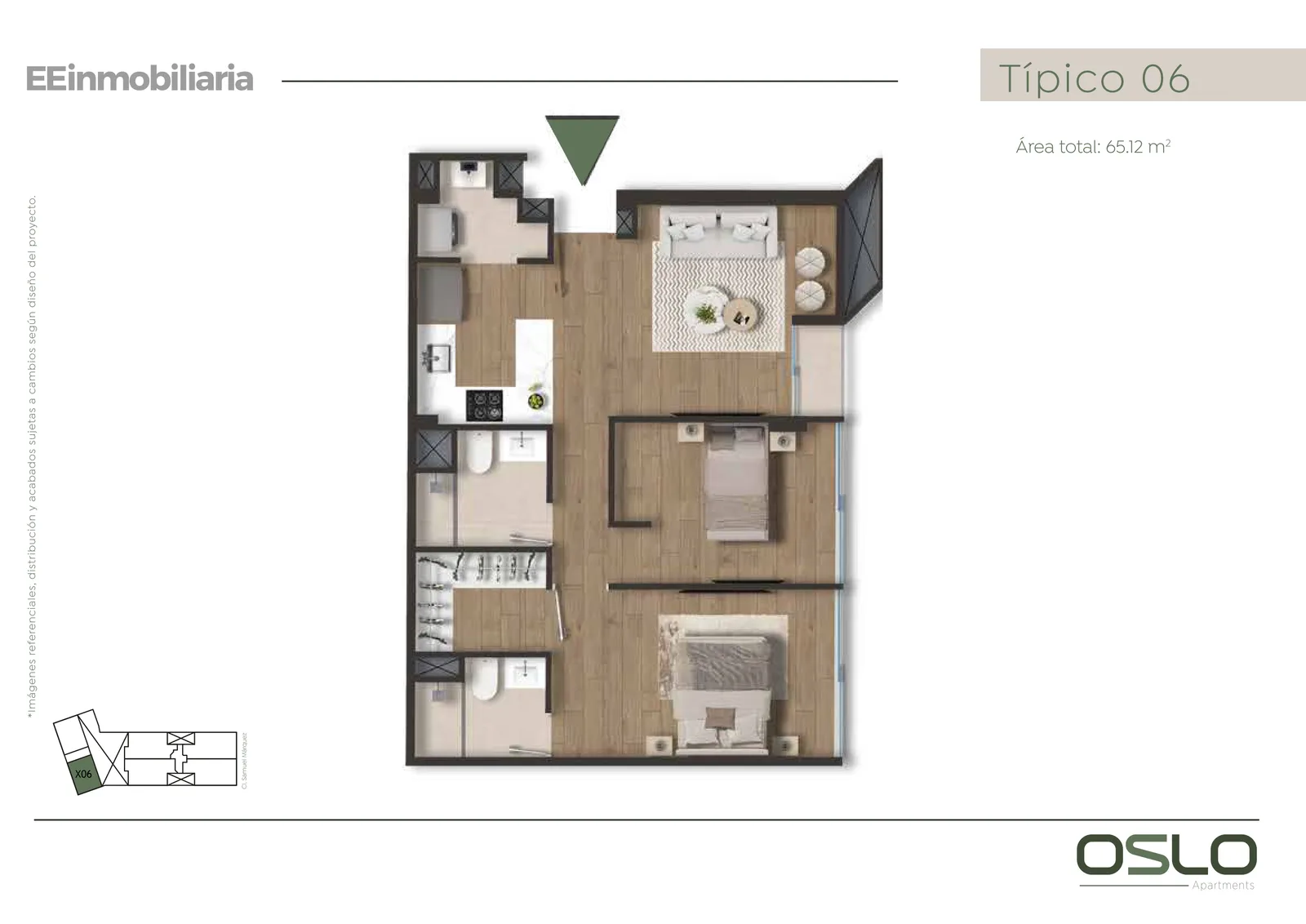 Modelo Tipo 06 · Pisos 3, 4, 5, 6, 7