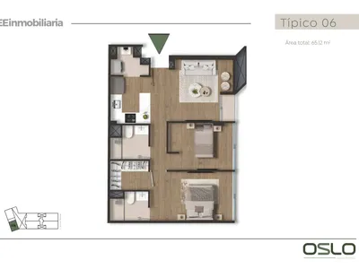 Modelo Tipo 06 · Pisos 3, 4, 5, 6, 7