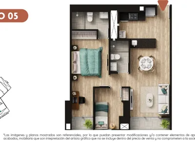 Modelo TIPO 5 · Pisos 3 al 28