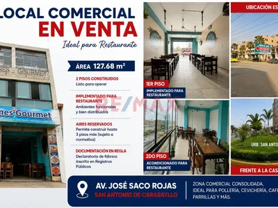 Vendo Local Comercial 2 Pisos Avenida  En Urb. San Antonio De Carabayllo