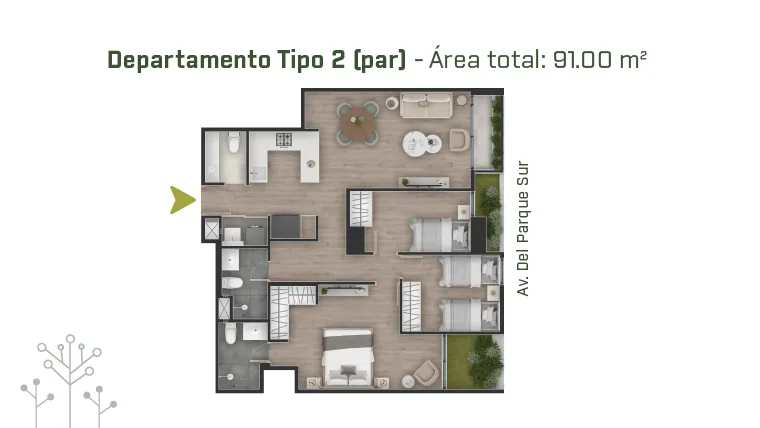 Modelo TIPO 02-PISO PAR