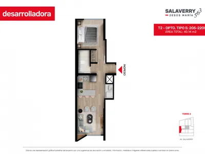 Modelo 5 · Pisos 2 al 22