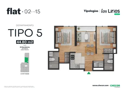 Modelo TIPO 5 · Pisos 2, 3, 5