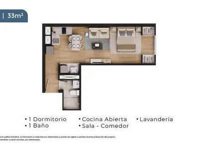 Venta de Departamento en San Miguel - Lima 1 Dormitorio