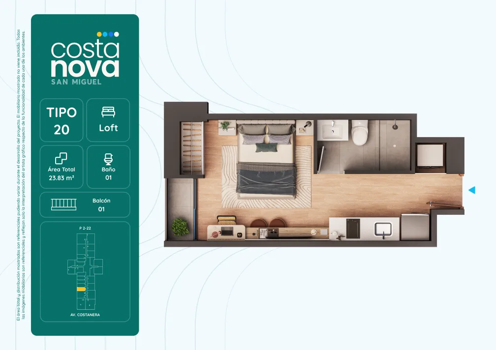 Modelo 20 · Pisos 1 y 2