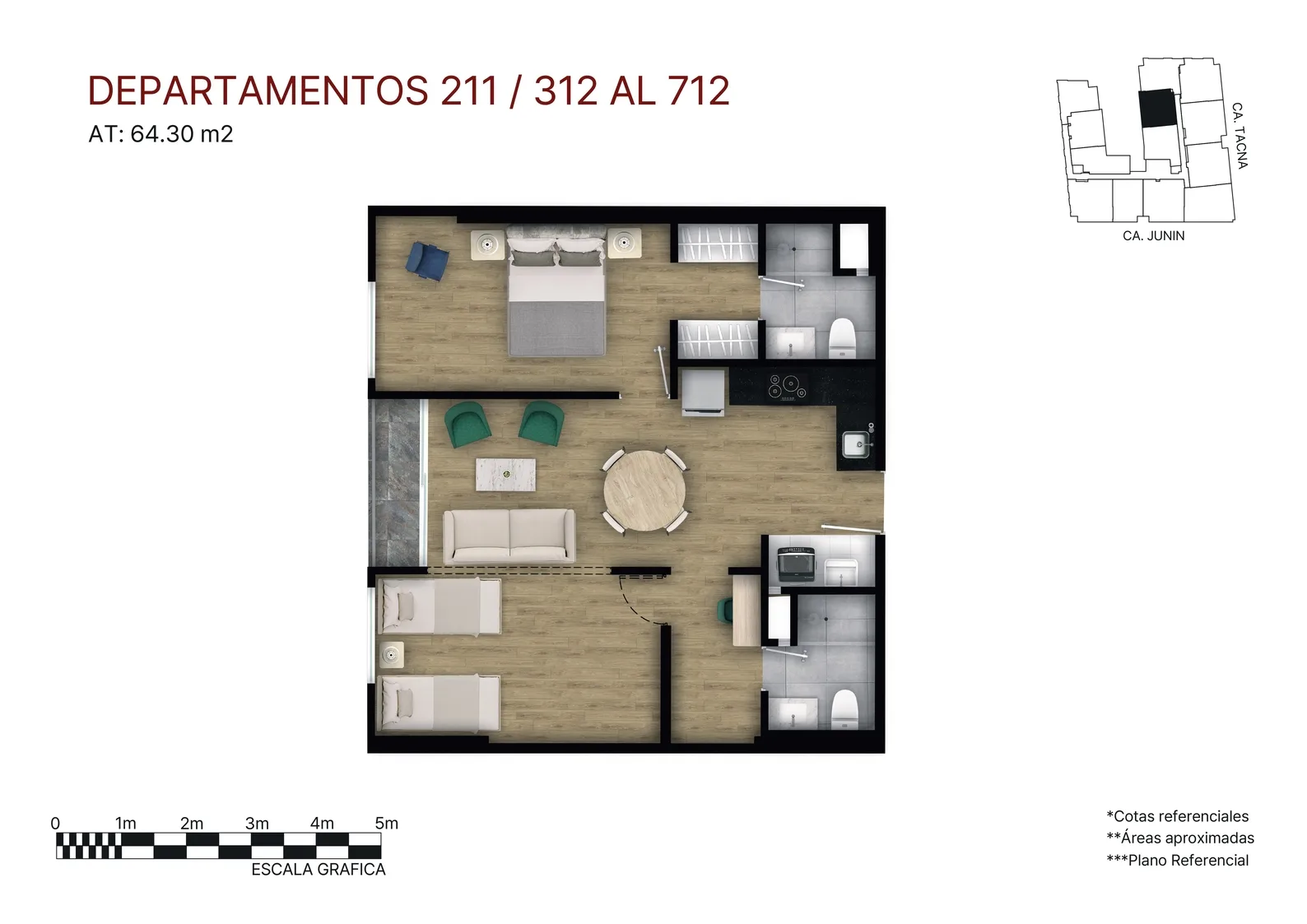 Modelo X12 FLEX · Pisos 2, 4, 5, 6, 7
