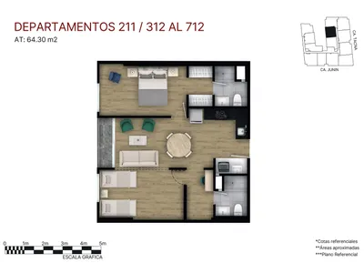 Modelo X12 FLEX · Pisos 2, 4, 5, 6, 7