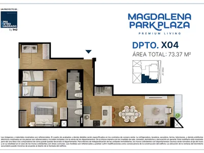 Modelo TIPO X04 · Pisos 3 al 14