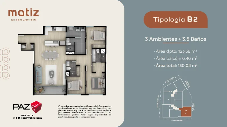 Modelo B2 · Pisos 2 y 5