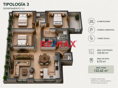 Exclusivo Departamento De 3 Dormitorios En Preventa | Alessia Gardens – Vallecito
