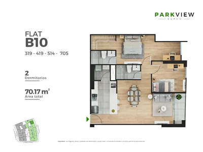 Modelo B 10 · Pisos 3, 5, 7