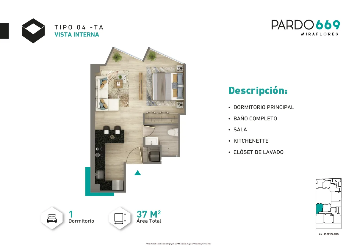 Modelo Tipo 4-A · Pisos 2 y 6