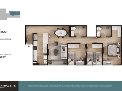 Modelo Flat Típico 01 · Pisos 5, 6, 7, 10, 11