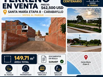 Terreno residencial de 149.71 m² en Santa María, Carabayllo