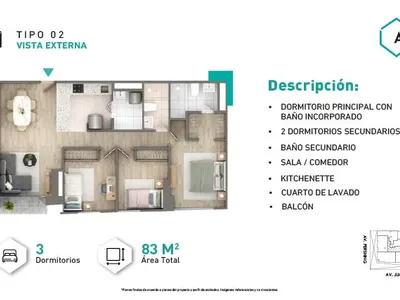 Modelo Tipo 2 · Pisos 12 al 25