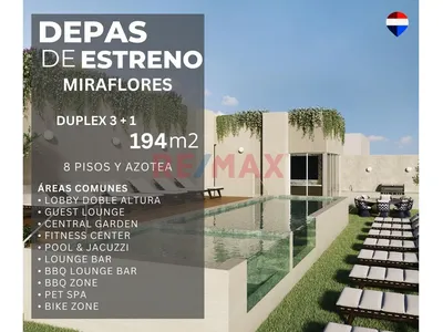 Duplex 3 Dormitoris En Miraflores