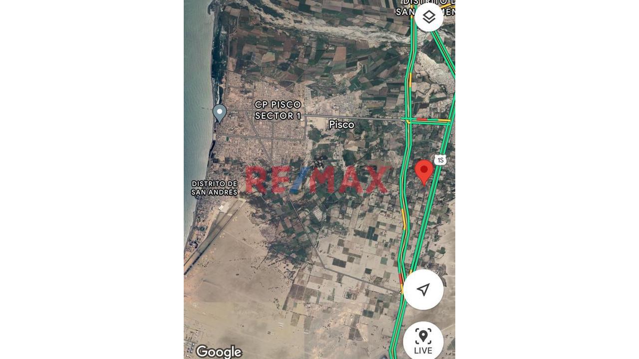 Se Vende Terreno En San Andres                 Entre La Antigua Y Nueva Panamericana                               Provincia De Pisco En Ica                       A Solo 5 Minutos Del Aeropuerto                       Y A 2 Minutos Del Terminal Soyuz.