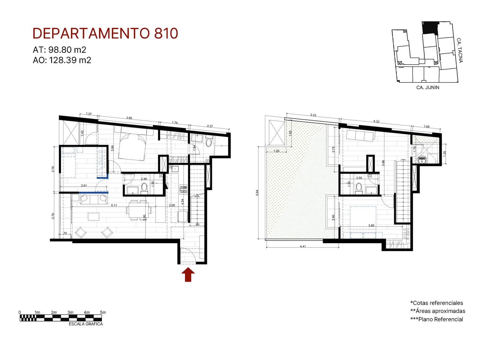 Modelo Duplex Flex con terraza 810