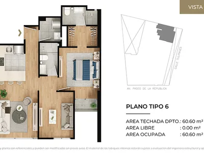Modelo Tipo 6 · Pisos 3 al 23