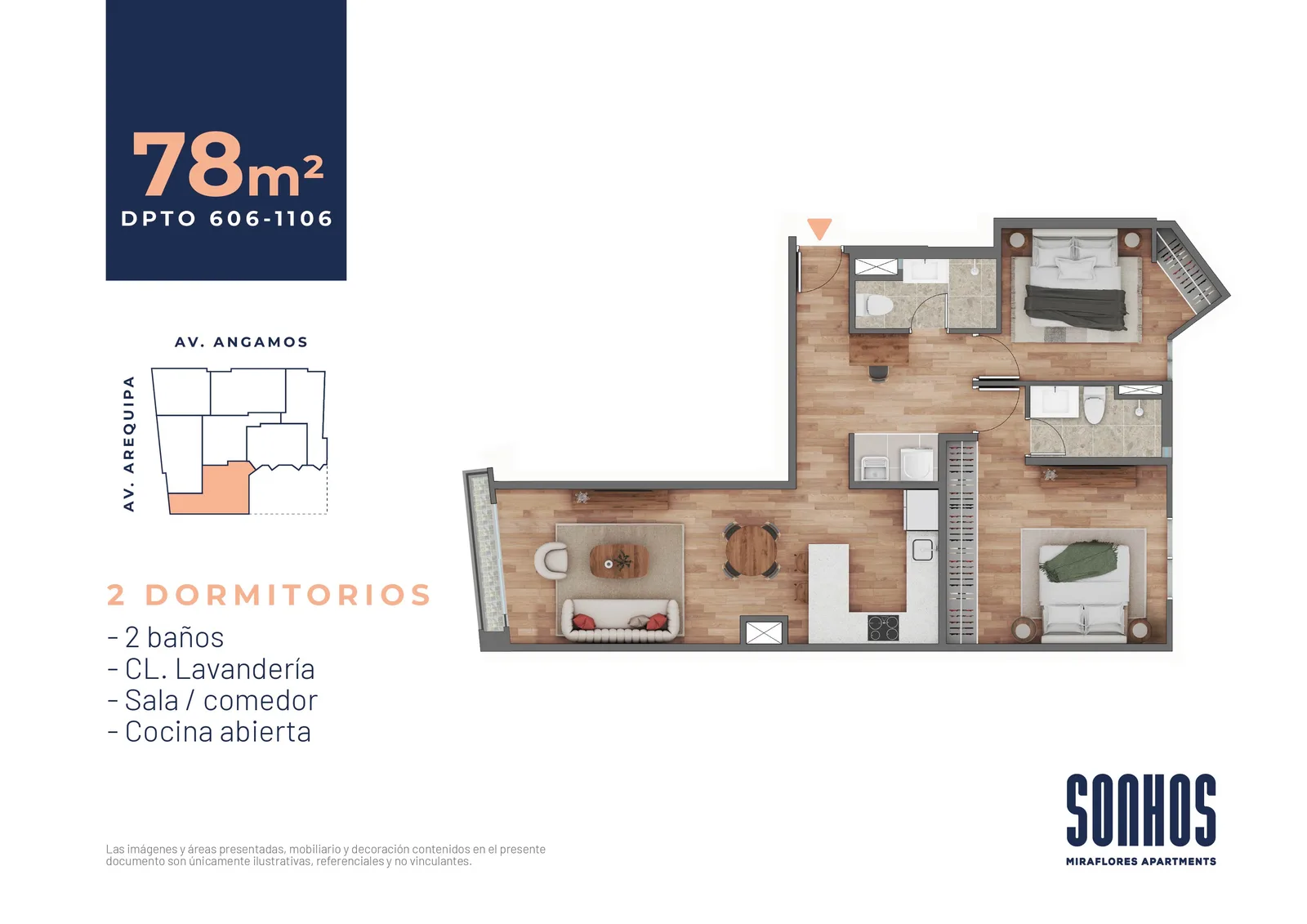 Modelo TIPO 11 · Pisos 6 al 11