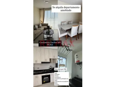Departamento Amoblado De Estreno - Condominio Garden 360 - 3 Habitaciones