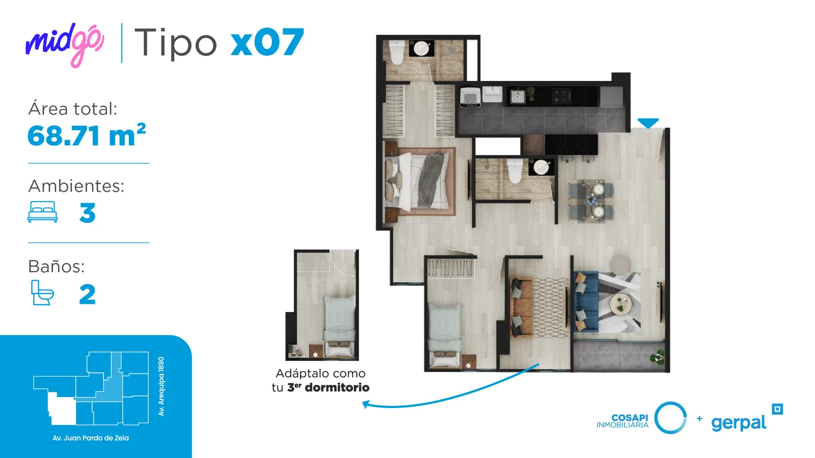 Modelo Departamento tipo x07