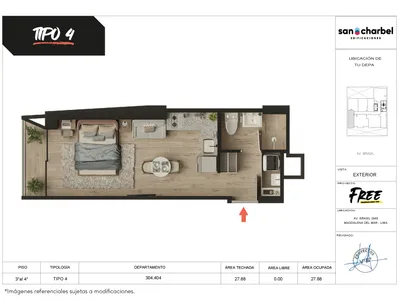 Modelo TIPO 4 · Pisos 3 y 4