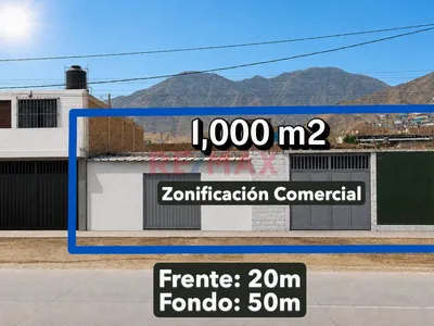 Vendo Terreno En Avenida Con Zonificacion Cz - 1000 M2 - Manchay