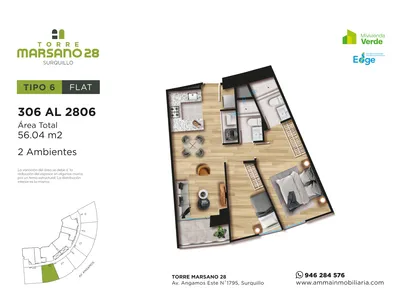 Modelo 6 · Pisos 2 al 28