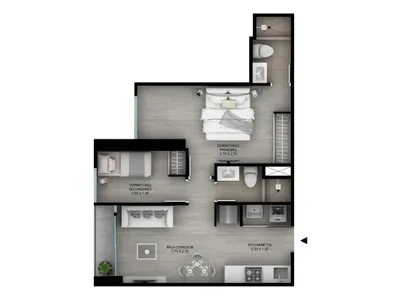 Modelo Tipo B16 · Pisos 8, 9, 13