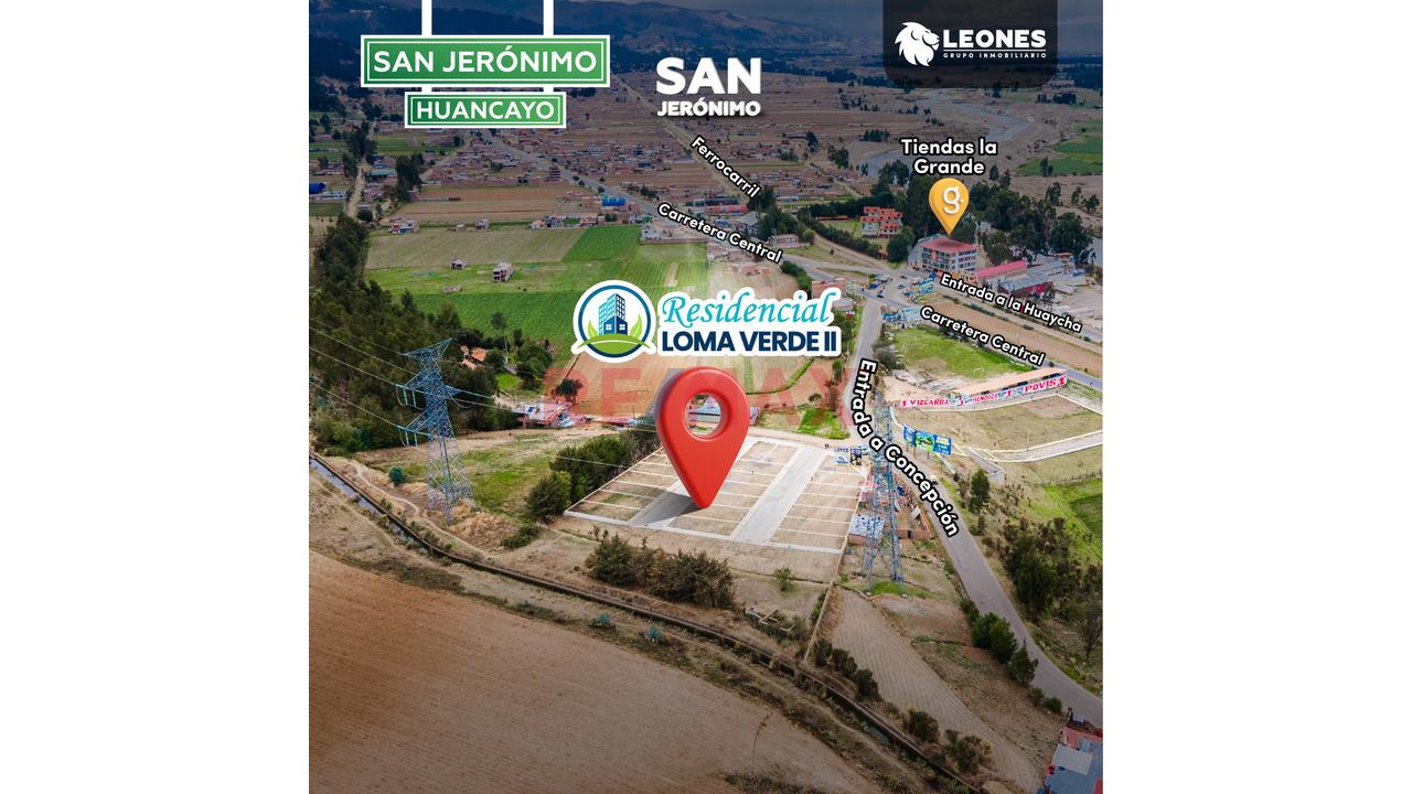 Residencial Loma Verde Ii - San Jeronimo De Tunan Huancayo Lotes Desde 60 Mil Soles