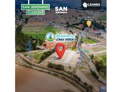 Residencial Loma Verde Ii - San Jeronimo De Tunan Huancayo Lotes Desde 60 Mil Soles