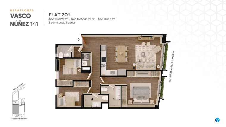 Modelo Flat 201