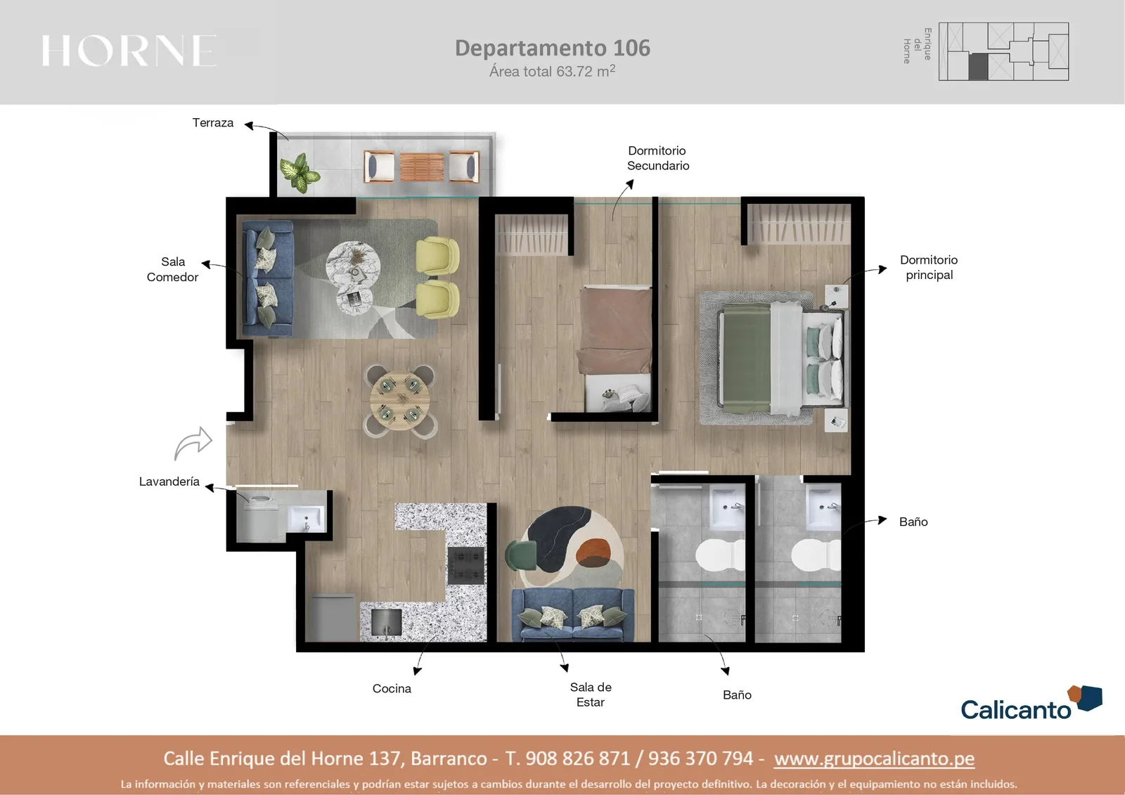 Modelo X06 · Pisos 1 y 3
