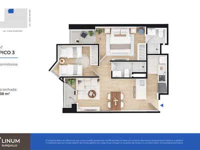 Modelo FLAT TÍPICO 3 · Pisos 10 al 23