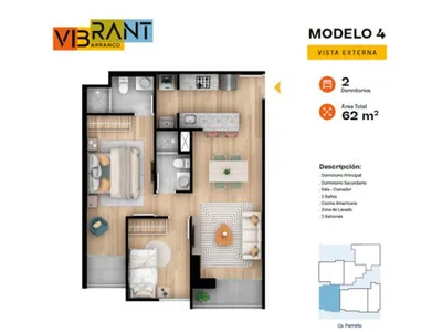 Modelo 4 · Pisos 3, 6, 15, 16