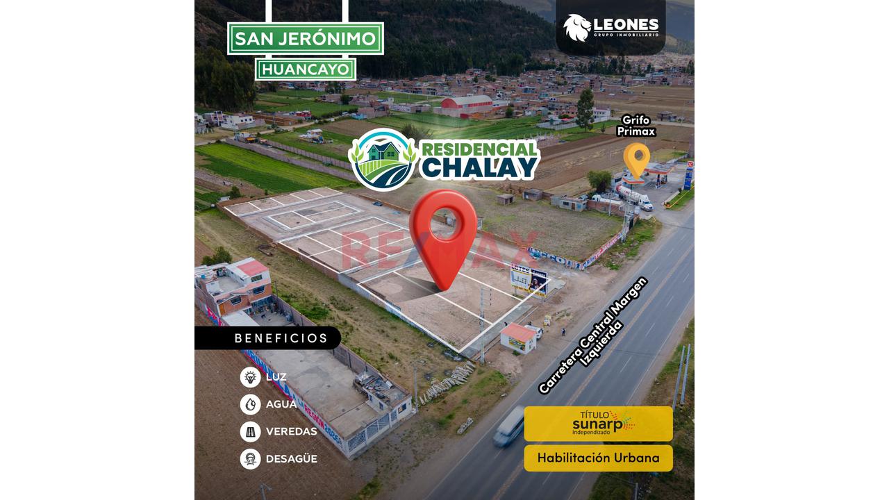 Residencial Chalay - San Jeronimo De Tunan Huancayo Lotes Desde 60 Mil Soles